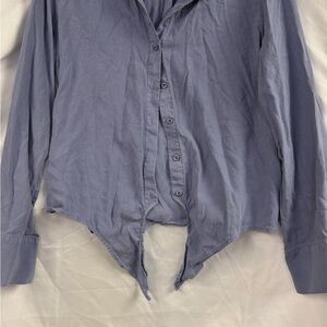 Cloth & Stone Blue Button Down Shirt